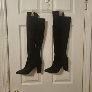 Xappeal Black Over the Knee Boots